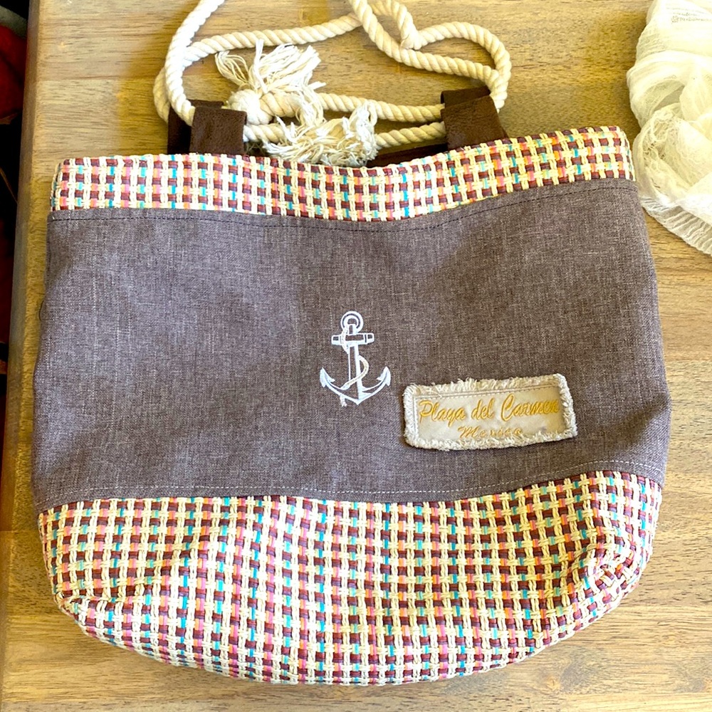 👜Playa Del Carmen Summer Rope Handle Tote👜